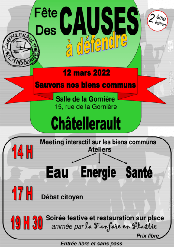 Fête des causes à défendre – l'actualité rouge et verte de la Vienne